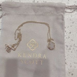 Kendra Scott White Drusy Pendant Necklace